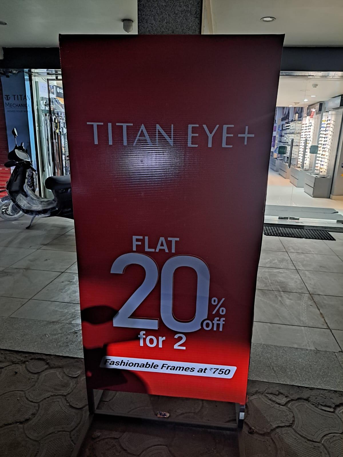 FLAT 20% Off For 2 Deal @Titan Eye +, Bhopal