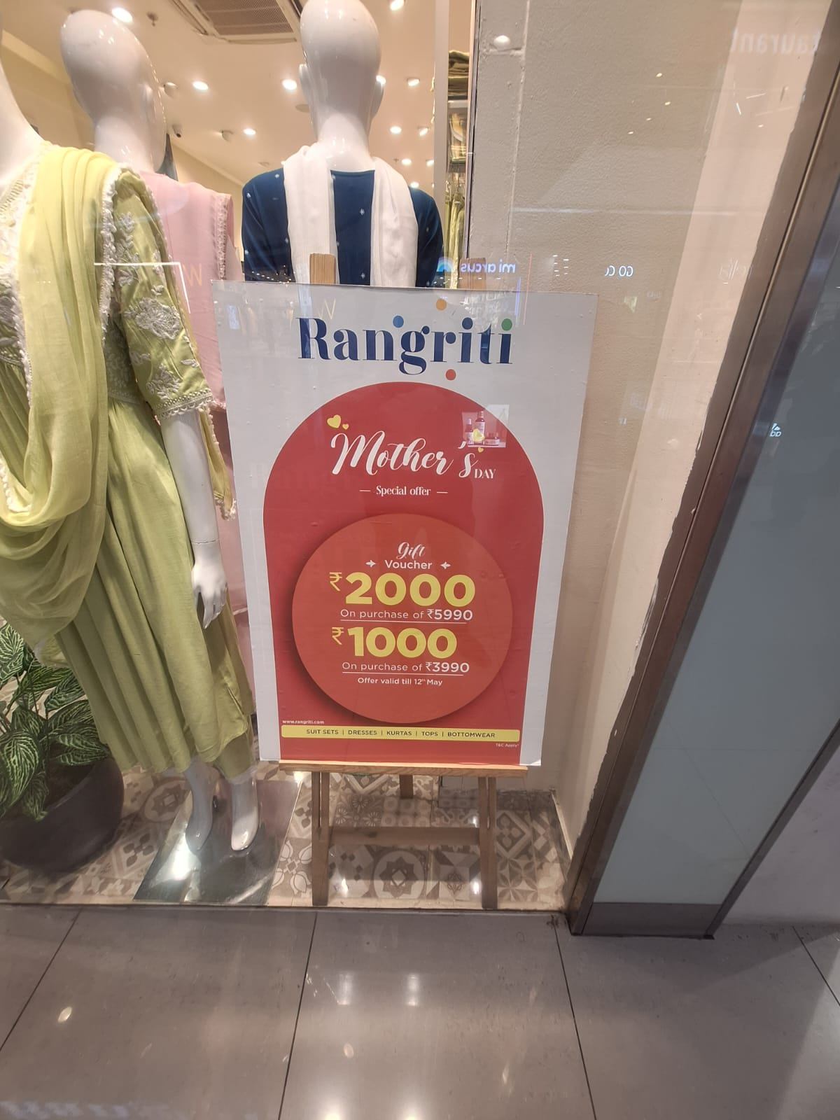 Special Offer @Rangriti, DB Mall, Bhopal