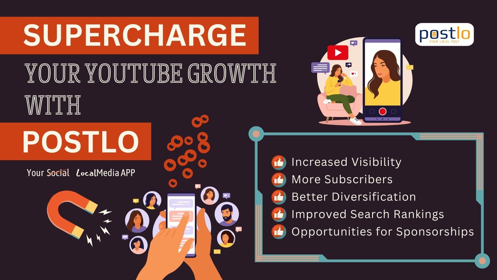 How to Promote YouTube Channel in India on PostLo